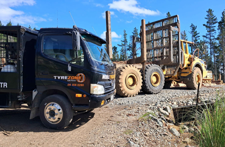 Tyrezone Kaitaia on-site tyre services for heavy equipment